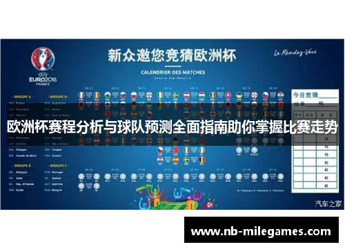 欧洲杯赛程分析与球队预测全面指南助你掌握比赛走势
